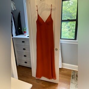Azazie Becca dress paprika NWTO